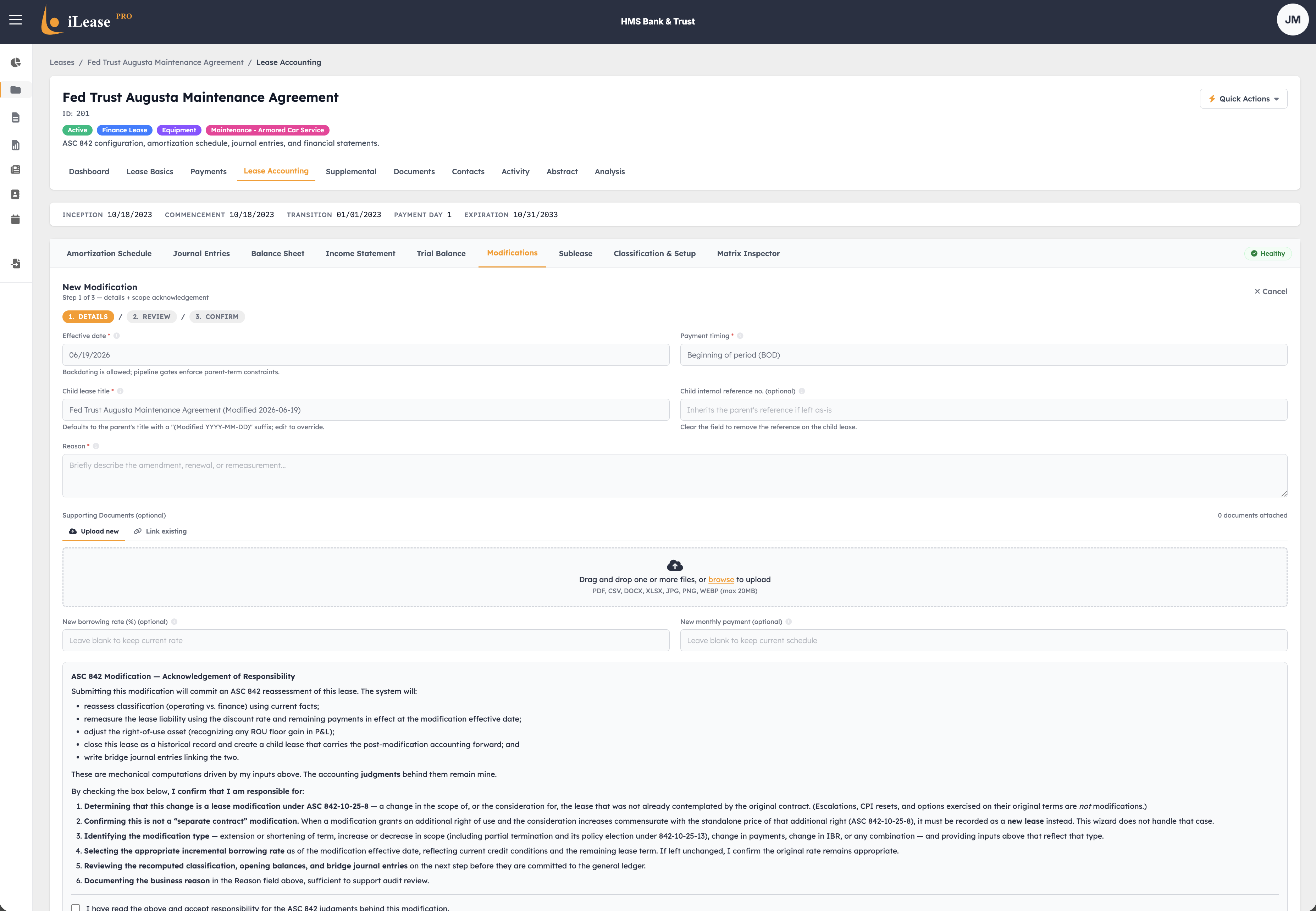 iLeasePro V2 Modifications screenshot